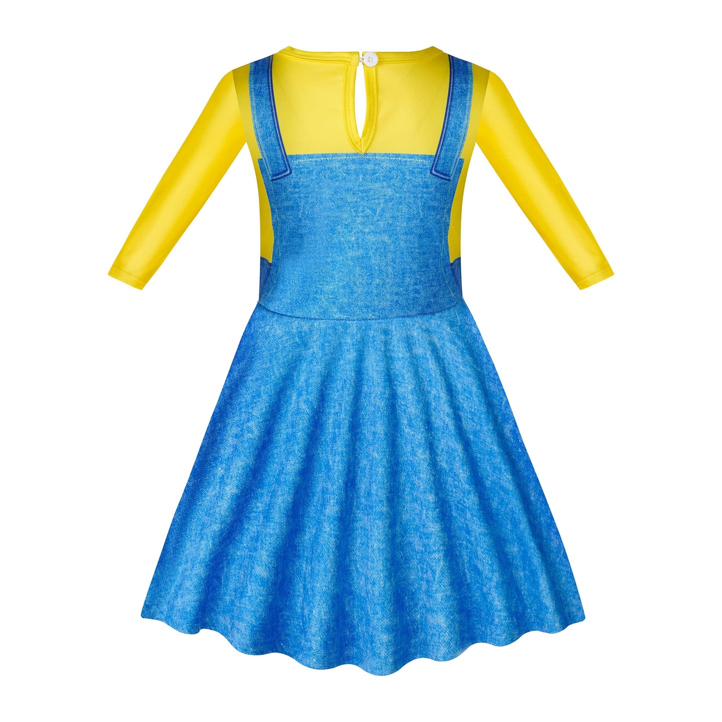 Minions Costume Classic Child Costume Halloween Cosplay Party for Kids play dress up for boys/girls with 4 - 12 Years