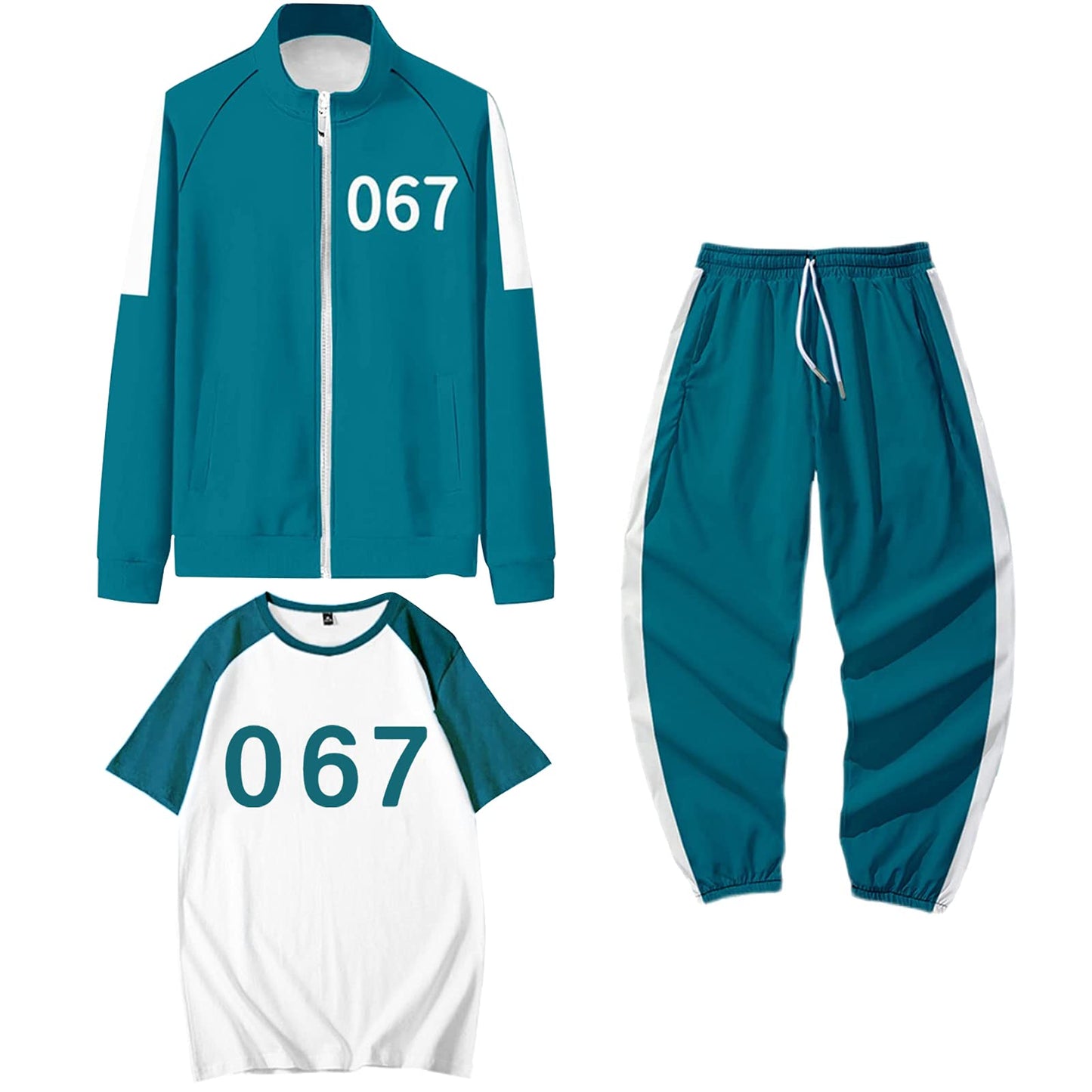 2021 Sportman Green Cosplay Three-piece Suit