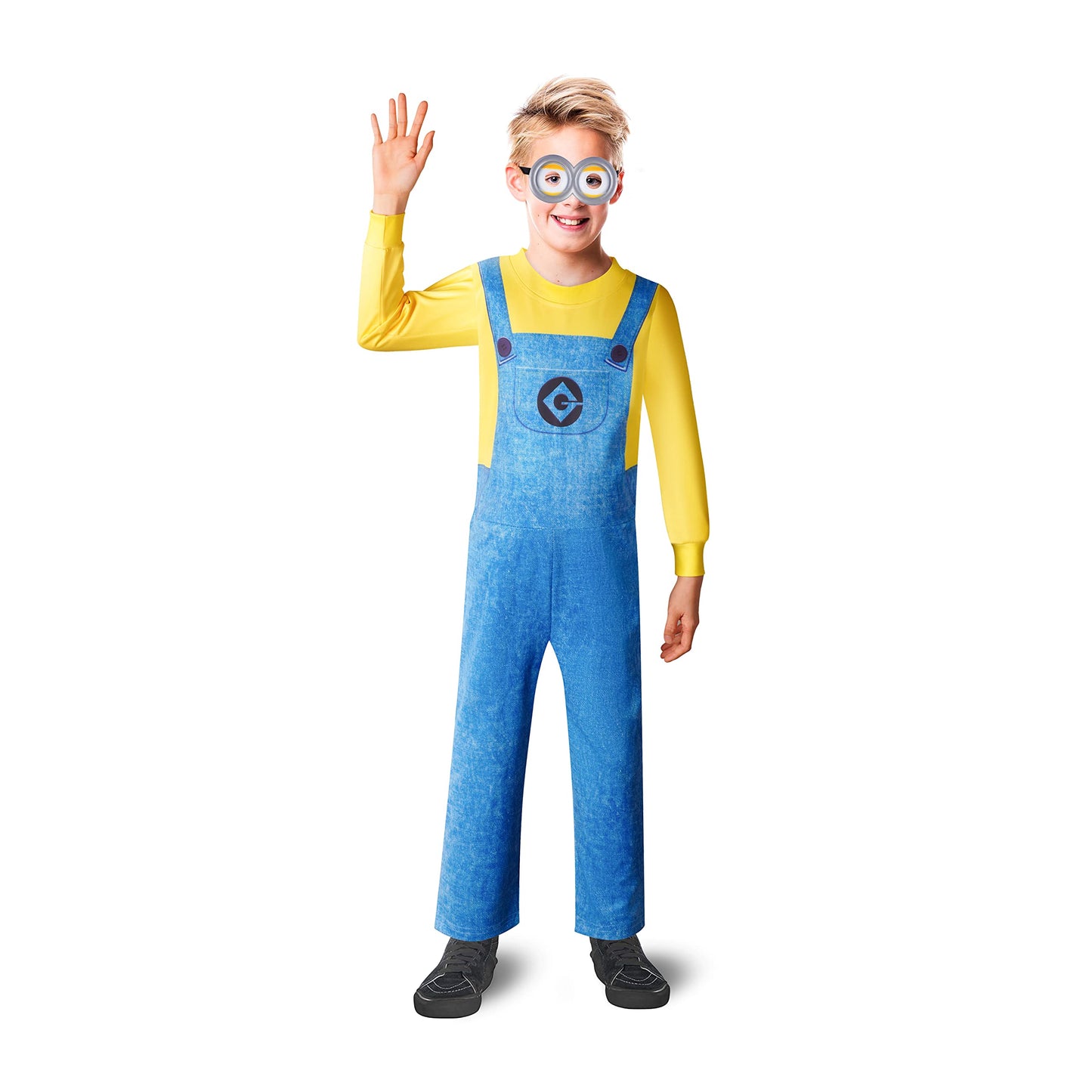 Minions Costume Classic Child Costume Halloween Cosplay Party for Kids play dress up for boys/girls with 4 - 12 Years