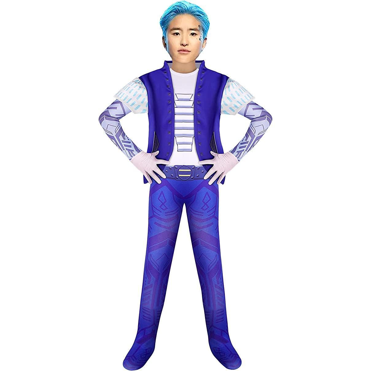 Zombies Alien Costume for Kids Movie 3 Character Cosplay Jumpsuit and Jacket Halloween Party Dress Up Clothes 2-12 Years