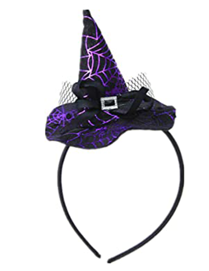 Children Halloween Headwear Mini Pointy Purple Witch Hat