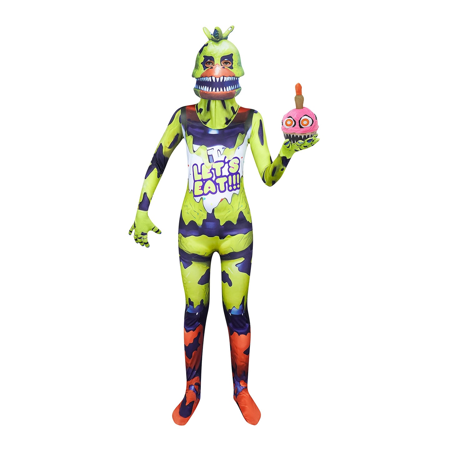 FNAF Five Nights at Freddy's Cosplay Costume Kids Jumpsuit Bodysuit Costume For Kids Boys Girls Creepy Halloween Cosplay Party Bodysuit