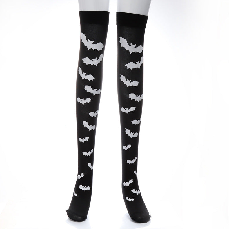 Girl Halloween Black Cartoon Long Stockings
