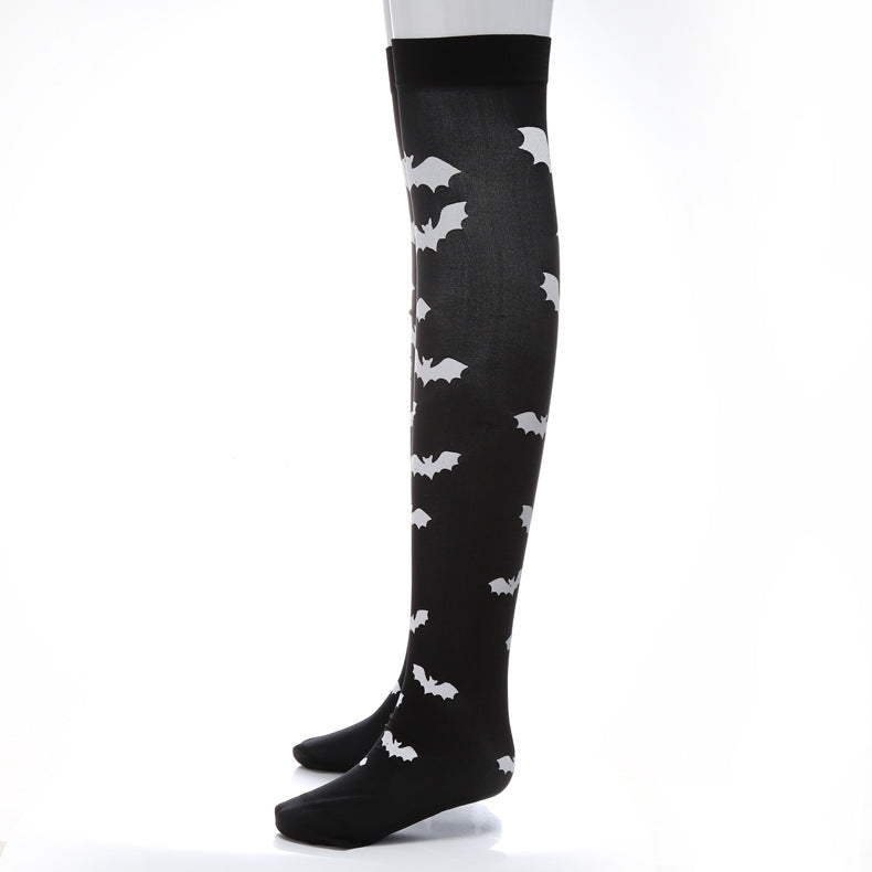 Girl Halloween Black Cartoon Long Stockings