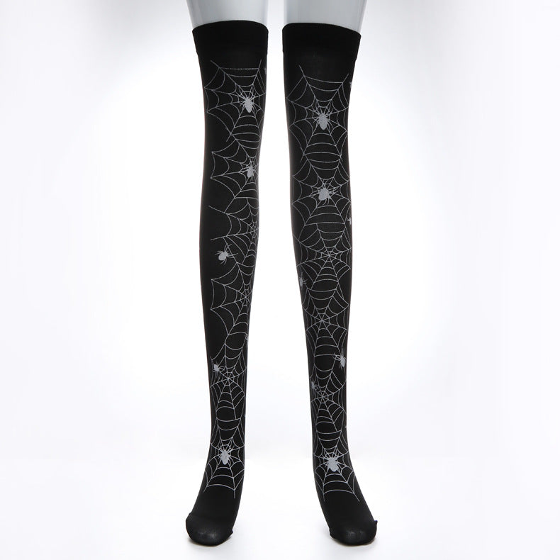 Girl Halloween Black Cartoon Long Stockings
