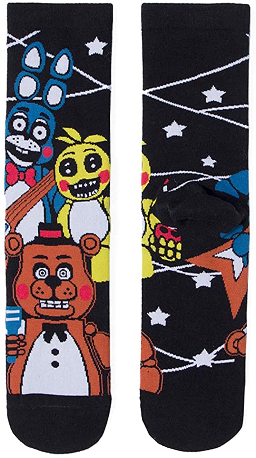 Mens Halloween Holiday Printed Crew Long Casual Socks(3Packs)