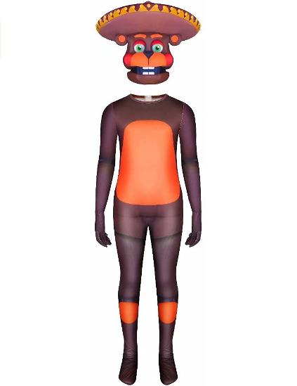 FNAF Five Nights at Freddy's Cosplay Costume Kids Jumpsuit Bodysuit Costume For Kids Boys Girls Creepy Halloween Cosplay Party Bodysuit