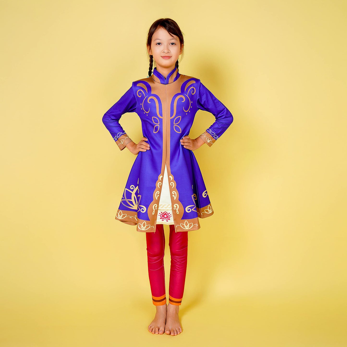 Royal Detective Princess Costume for Girls Halloween Cosplay Outfits Fancy Party Dress Up 2-10 Years