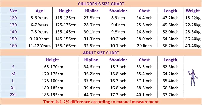 Vecna Stranger Things Cosplay Costume for Kids Scary Murderer Cosplay Halloween Party Scary Cosplay Dark Wizard Jumpsuit Dress Up 5-10 Yea