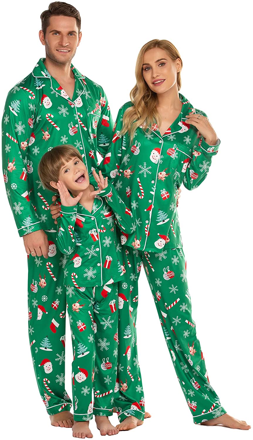 Christmas Family Matching Pajamas Long Sleeve Pj Set