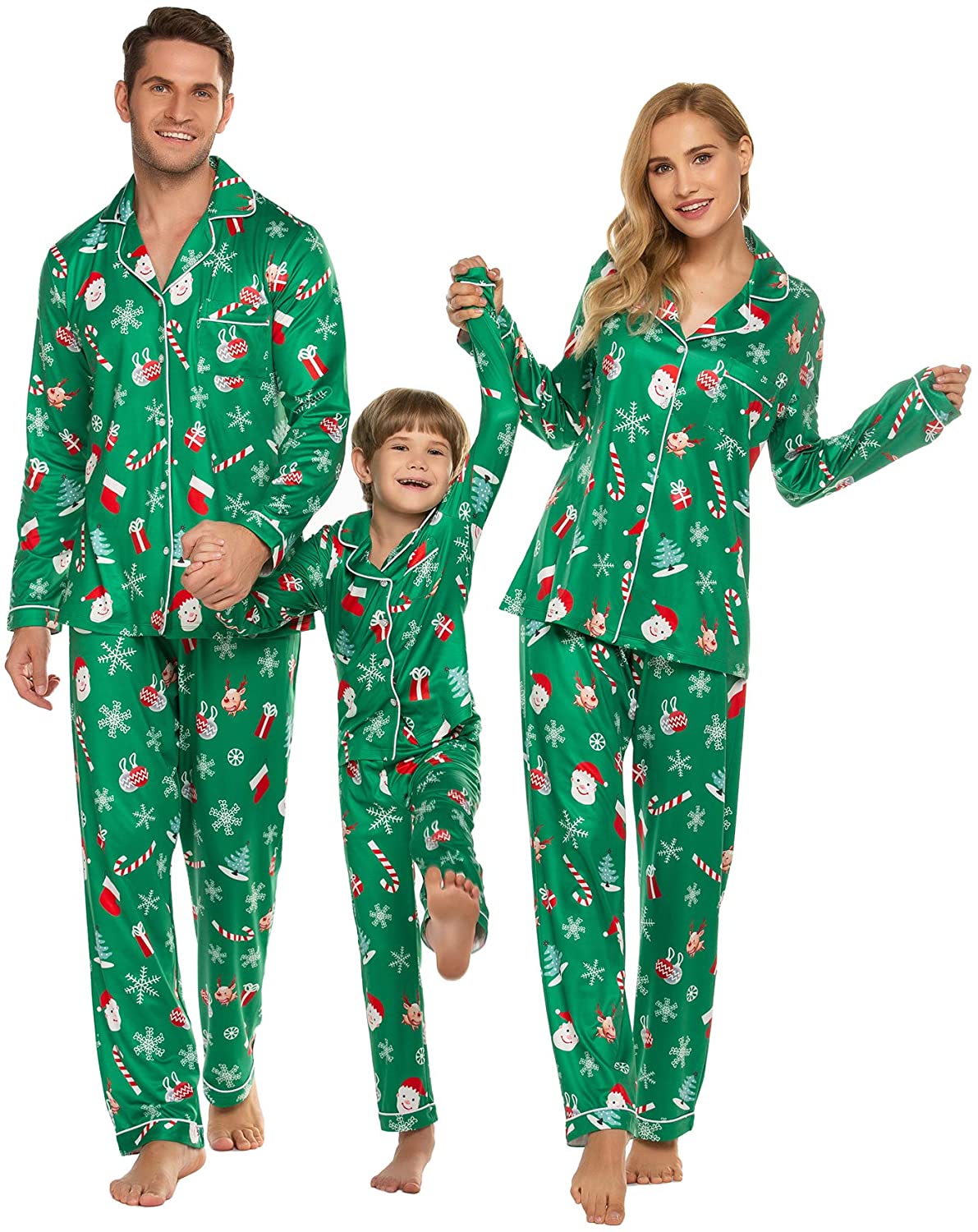 Christmas Family Matching Pajamas Long Sleeve Pj Set