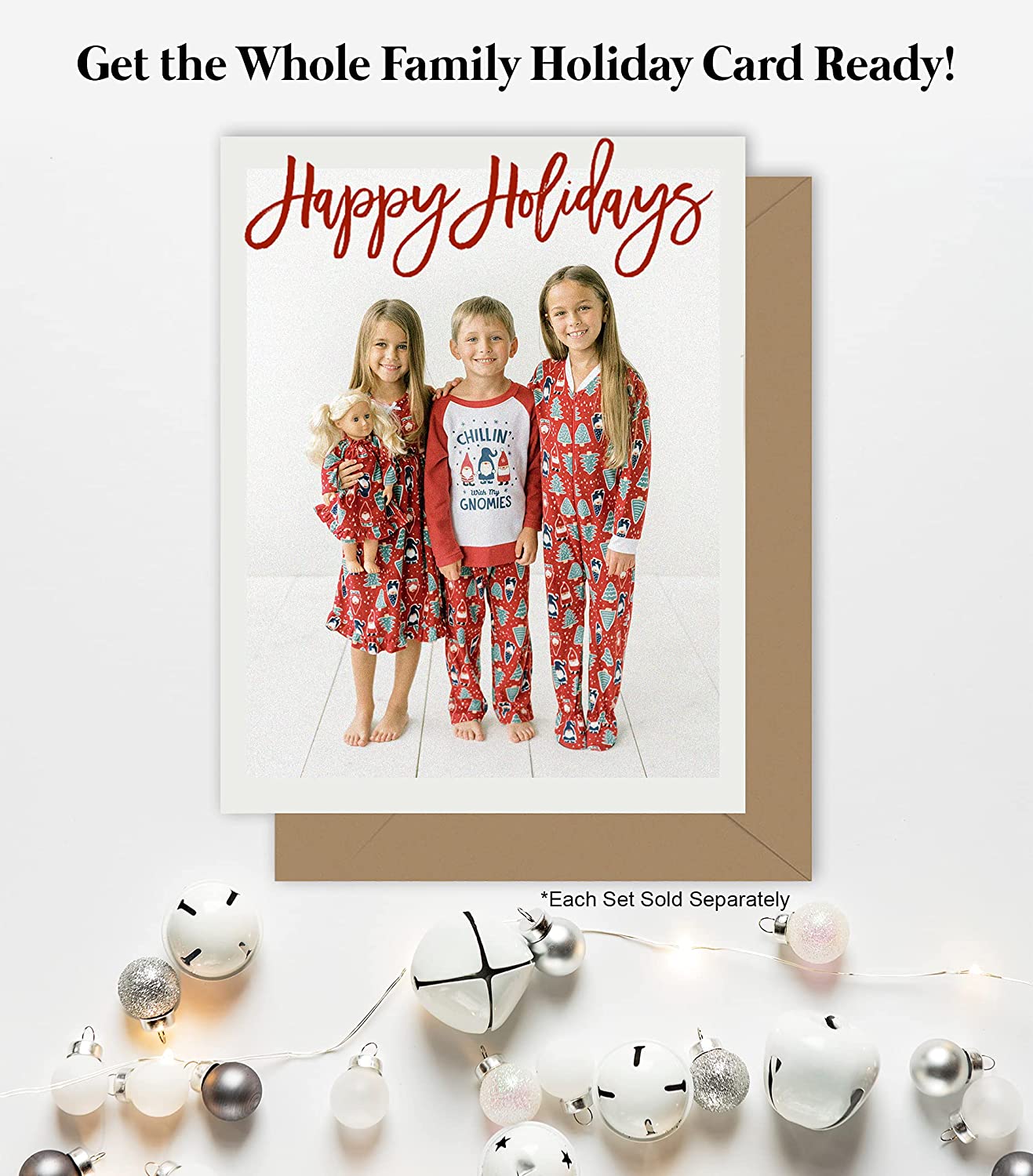 Family Matching Gnomies Christmas Pajama Sets