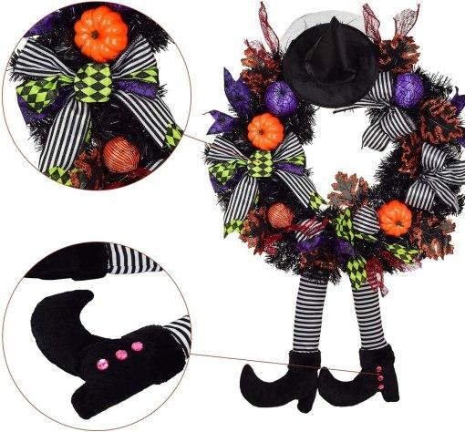 Halloween Decoration Pumpkin Wreath