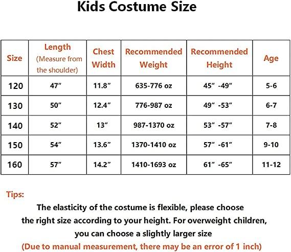 Superhero Costume for Kids Boys Party Jumpsuit Halloween Cosplay with Cape Helmet 5-12 Years
