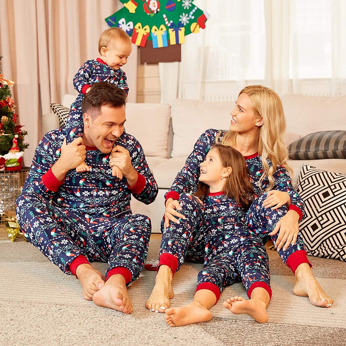 Matching Family Pajamas Christmas Sets, Matching Sets Christmas PJs for Family Pajamas