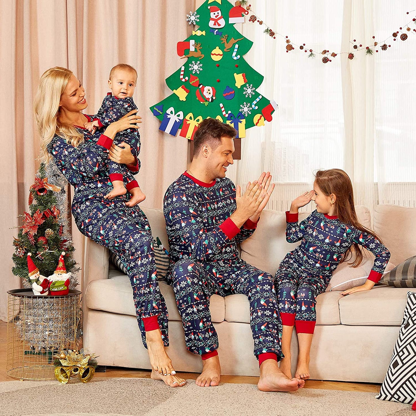 Matching Family Pajamas Christmas Sets, Matching Sets Christmas PJs for Family Pajamas