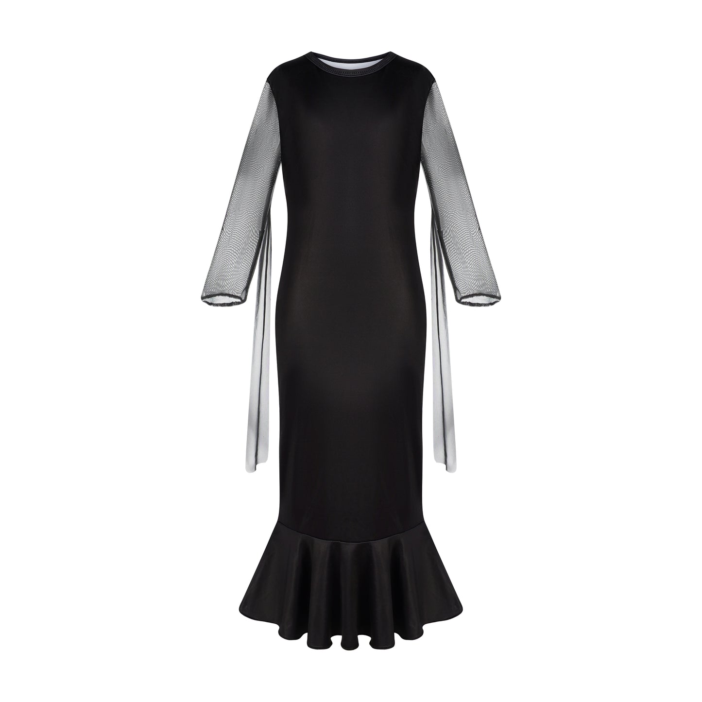 The Adams Halloween Costume Kids Girls Cosplay Long Dress