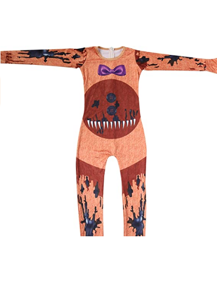 Costume Kids Halloween Cosplay Jumpsuit with Face Shield