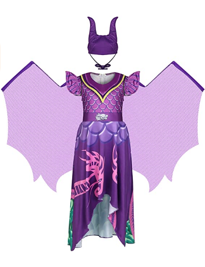 Girls Costume Cosplay Dress Including Lovely Hat and Wings