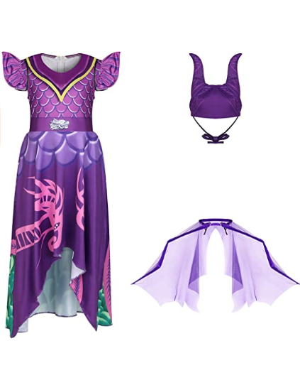 Girls Costume Cosplay Dress Including Lovely Hat and Wings