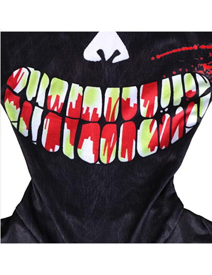 Boys Cartoon Scary Cat Costume Horror Monster Halloween Cosplay Jumpsuit
