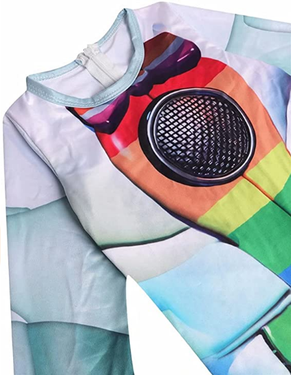 Five Nights Costume Scary Foxy Jumpsuit for Kids Halloween Cosplay Party Bodysuit