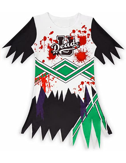 Girls Scary Costume Cheerleader Dress Fancy Toddler Outfit