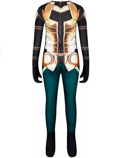 Boys Costume Superhero Costume Bodysuit with Cape Helmet