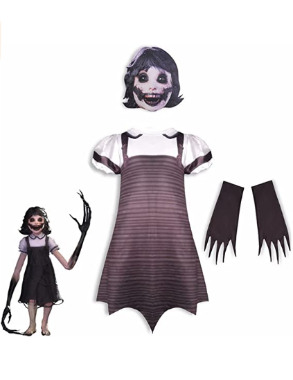 Girls Costume Scary Game Halloween Fancy Party Princess Dress