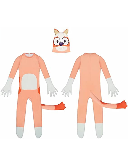 Halloween Cartoon Bodysuit Costumes Animal Jumpsuit with Mask
