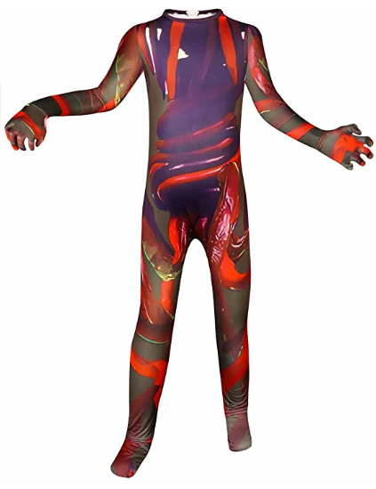 House Head Scary Monster Halloween Costume Jumpsuit