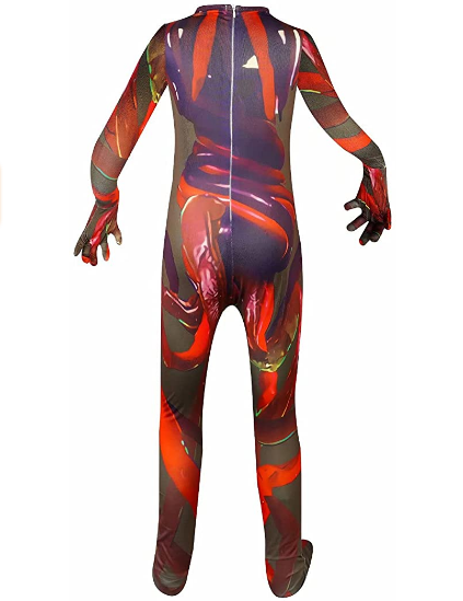House Head Scary Monster Halloween Costume Jumpsuit