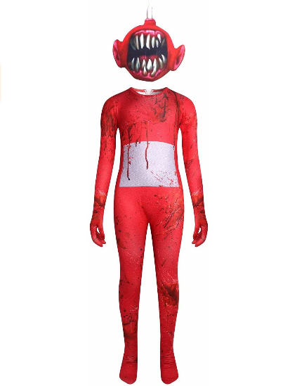 Scary Costume Cosplay Jumpsuit with Mask