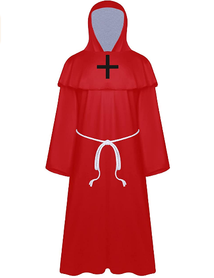 Priest Robe Costume for Halloween Unisex Kids