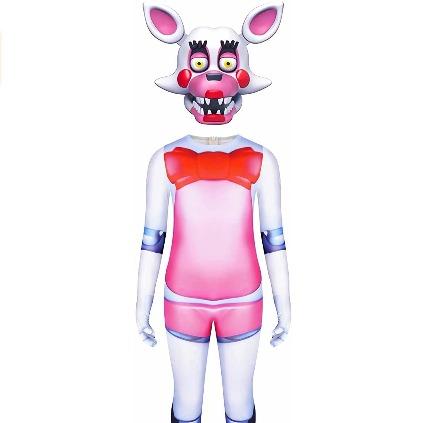 FNAF Five Nights at Freddy's Cosplay Costume Kids Jumpsuit Bodysuit Costume For Kids Boys Girls Creepy Halloween Cosplay Party Bodysuit