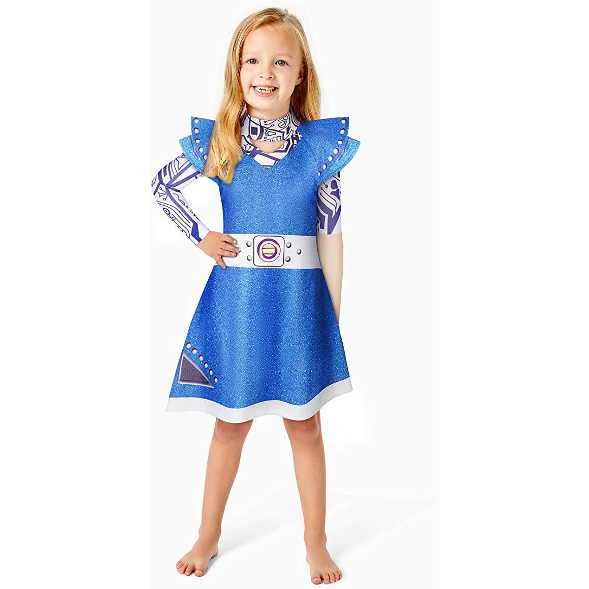 Zombies Alien Costume Girls Movie Dress Up Outfits Clothes Kids Halloween Cosplay for Party 3-10 Years