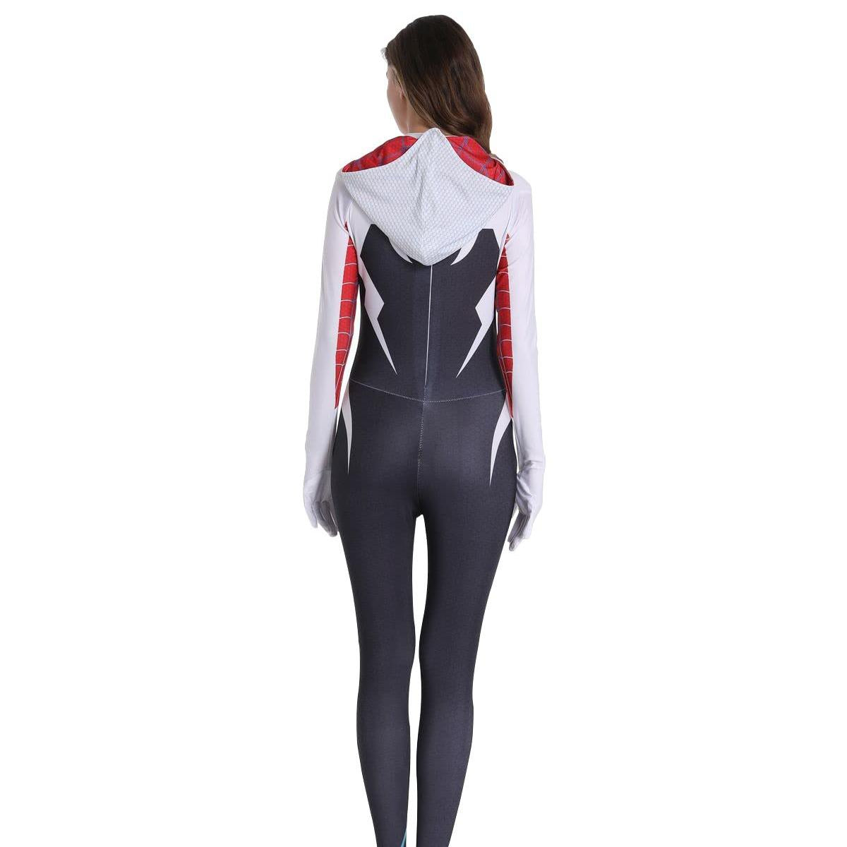 Peter Parker Gwen Superhero Costume Cosplay Suit Halloween Cosplay Suit Outfit Spandex for Kids And Adults
