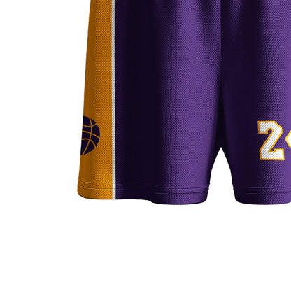 Kids Basketball Jerseys #24 Mesh Sleeveless Tank Top Shorts Socks for Boys Girls 3PC Athletic Training Uniforms