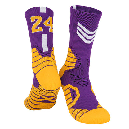 Kids Basketball Jerseys #24 Mesh Sleeveless Tank Top Shorts Socks for Boys Girls 3PC Athletic Training Uniforms