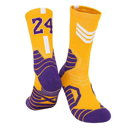 Kids Basketball Jerseys #24 Mesh Sleeveless Tank Top Shorts Socks for Boys Girls 3PC Athletic Training Uniforms