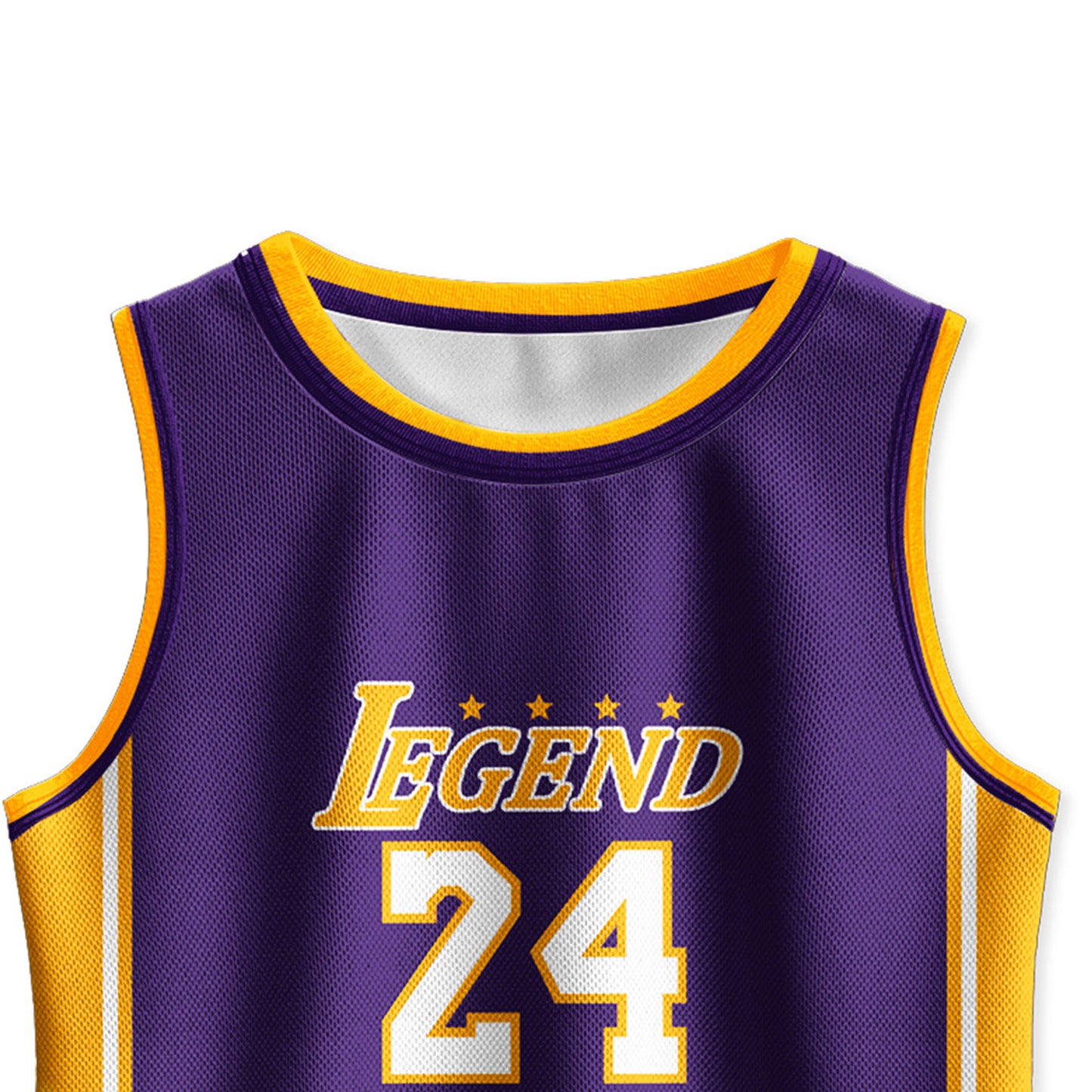 Kids Basketball Jerseys #24 Mesh Sleeveless Tank Top Shorts Socks for Boys Girls 3PC Athletic Training Uniforms