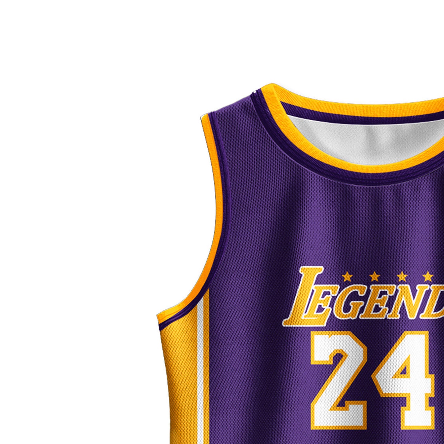 Kids Basketball Jerseys #24 Mesh Sleeveless Tank Top Shorts Socks for Boys Girls 3PC Athletic Training Uniforms