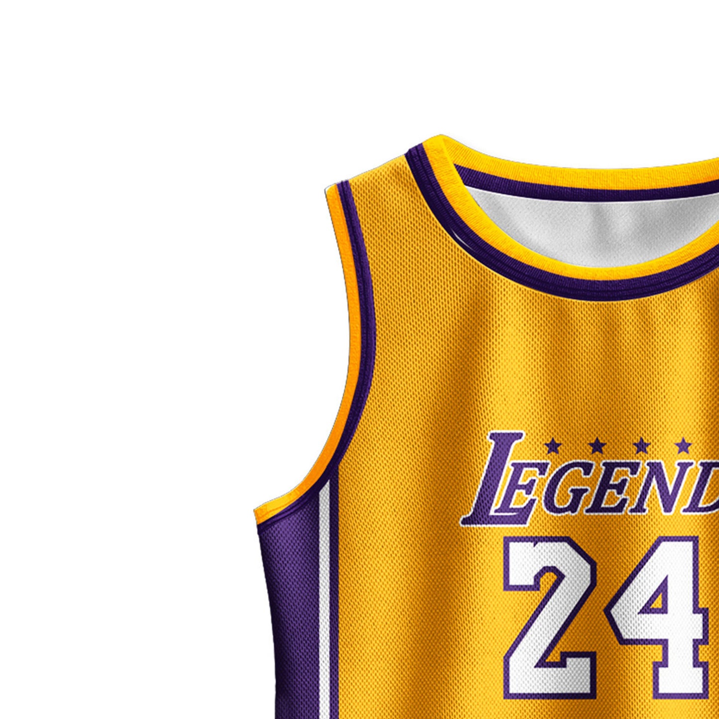 Kids Basketball Jerseys #24 Mesh Sleeveless Tank Top Shorts Socks for Boys Girls 3PC Athletic Training Uniforms