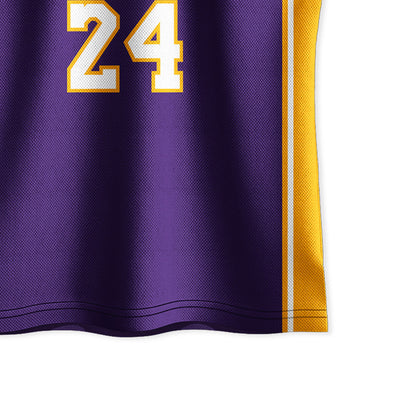 Kids Basketball Jerseys #24 Mesh Sleeveless Tank Top Shorts Socks for Boys Girls 3PC Athletic Training Uniforms