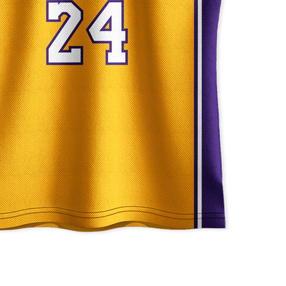 Kids Basketball Jerseys #24 Classic Mesh Tank Top Shorts for Boys Girls Sleeveless Athletic Training Uniforms