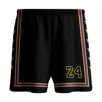 Kids Basketball Jerseys #24 Mesh Sleeveless Tank Top Shorts Socks for Boys Girls 3PC Athletic Training Uniforms