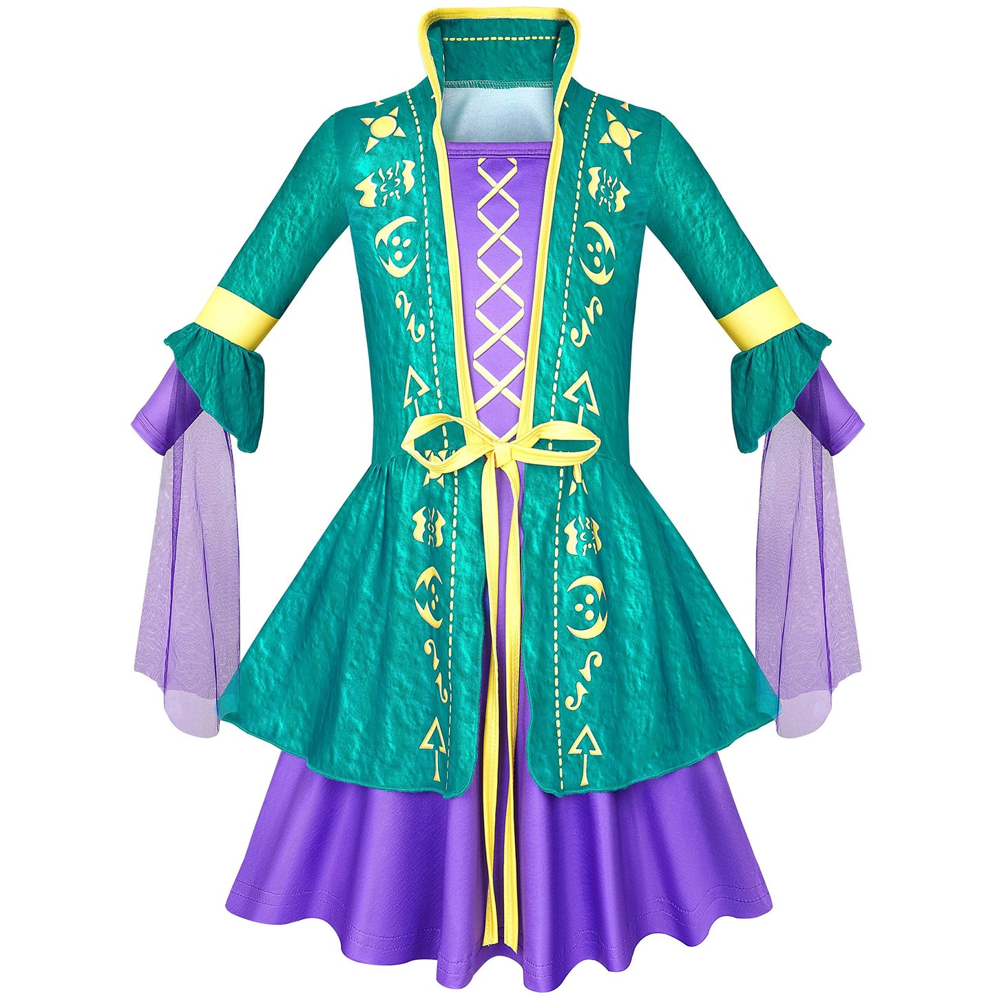 Hocus Pocus 2 Cosplay Costume for Girls Kids Witch Toddler Witch Costume Cosplay Dresses Halloween Dress Up