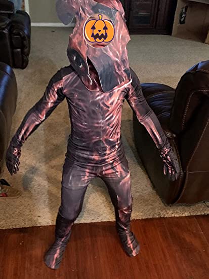 Costume Scary Game Kids Roleplay Evil Creepy SCP Halloween Party Cosplay Hooded Jumpsuit for boy/Girl