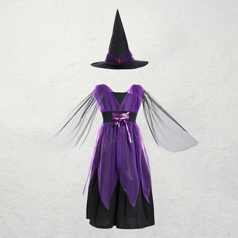 Halloween Witch Costume Deluxe Set for Girls