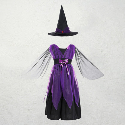 Halloween Witch Costume Deluxe Set for Girls